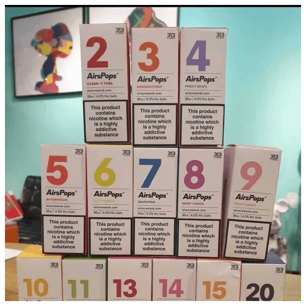 AIRSCREAM AIRSPOPS 313 數字電子煙小煙油官網台灣現貨