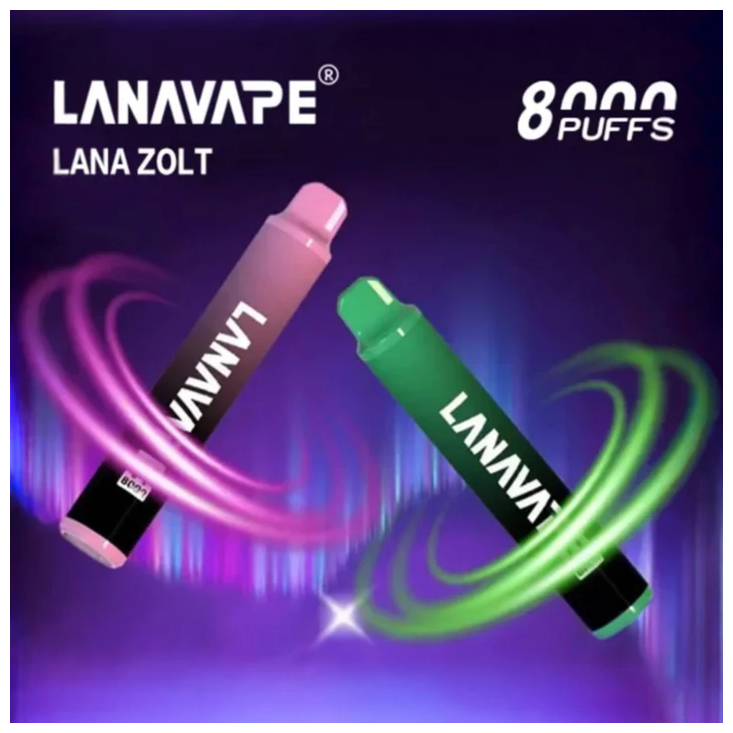 Lana拉娜拋棄式一次性電子煙，可充電，多種口味|Lana Zolt 8000