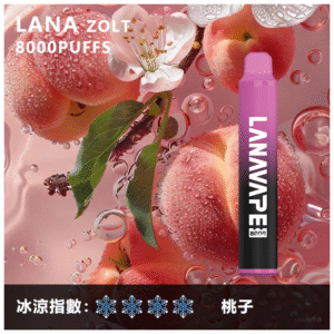 Lana拉娜拋棄式一次性電子煙|Lana Zolt 8000 Puffs|桃子