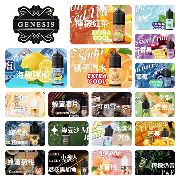 GENESIS創世紀電子煙小煙主機煙油30ml台灣現貨