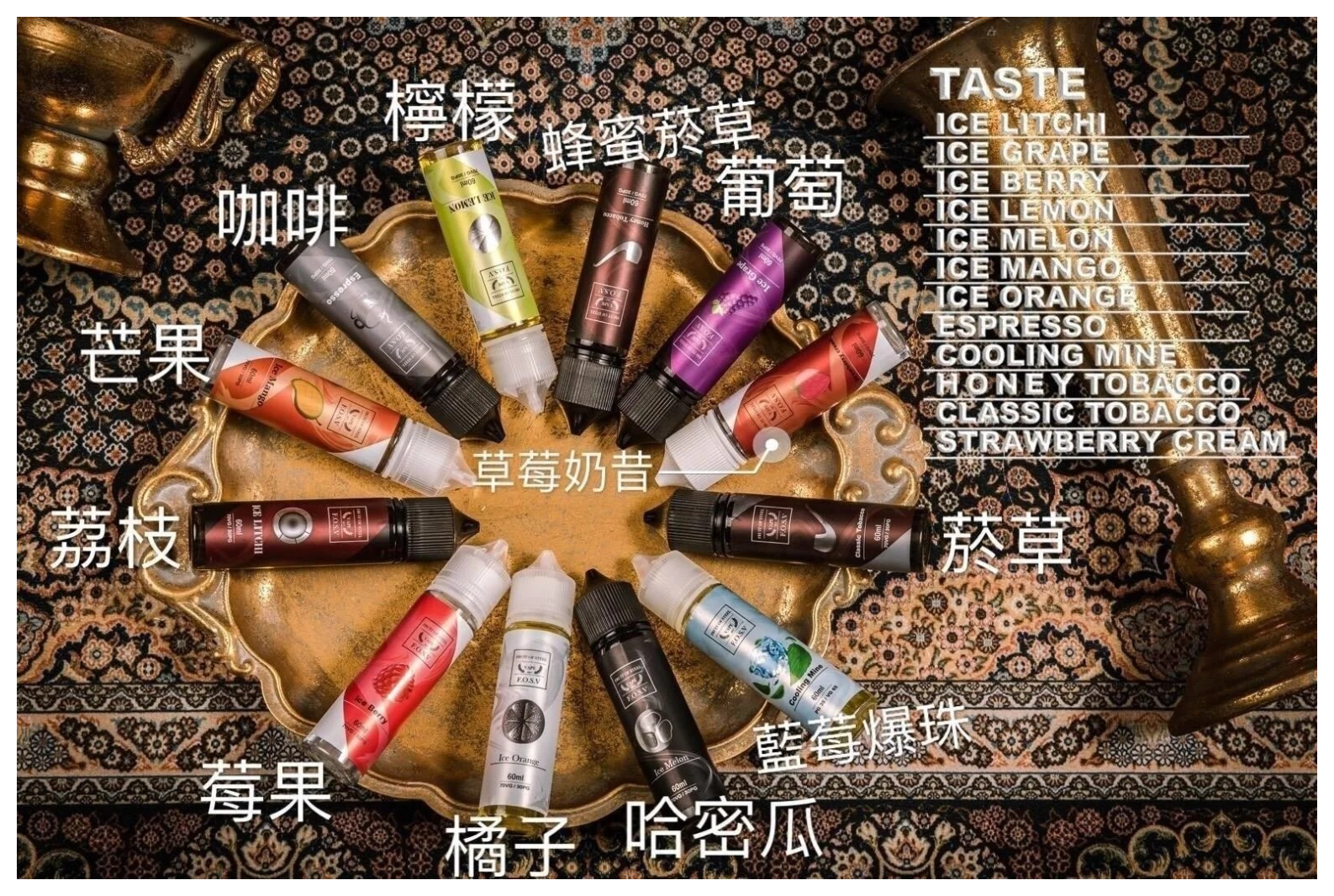 FRUIT OF STEEL鋼鐵果大煙油美國原裝進口60ML